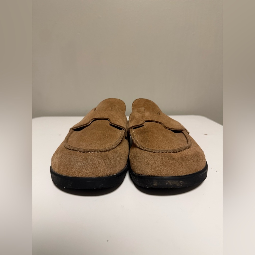 Hermes Womens Suede Mule Loafers Beige EU 39/ US 8-8.5 - Picture 2 of 13